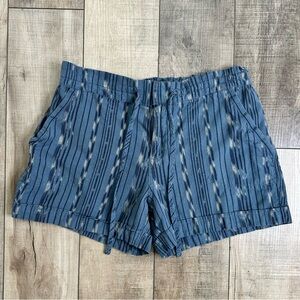 Prana Blue Striped Women's Shorts